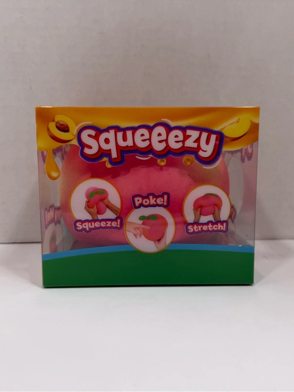 Squeeezy Peach Squishy Toy NIB